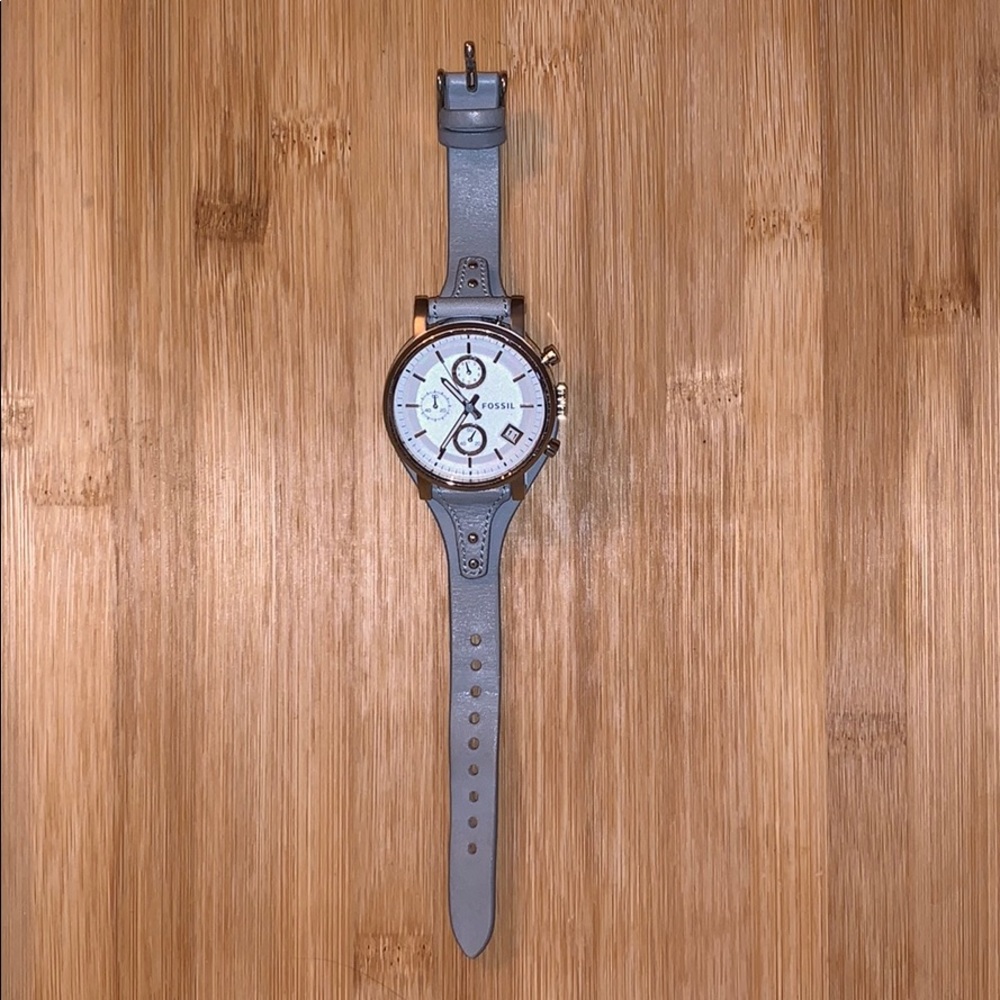 Grey Fossil watch